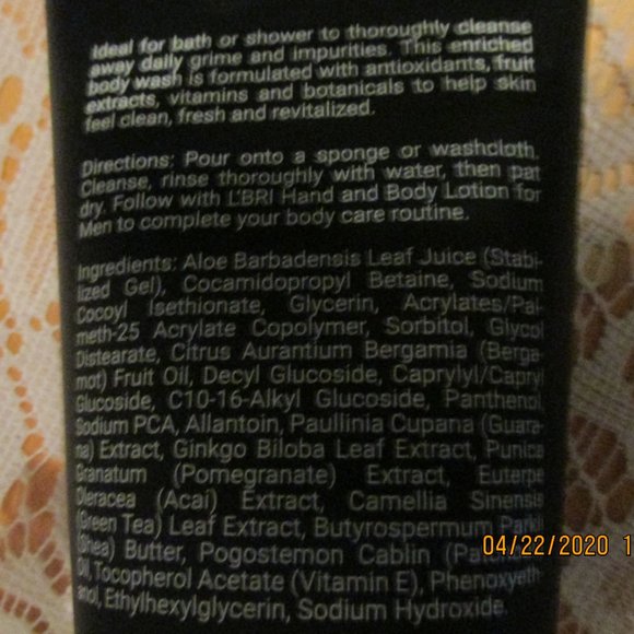 L'BRI Pure & Natural His & Hers (FRAGRANCE FREE) Body Wash Combo Set - Picture 6 of 8